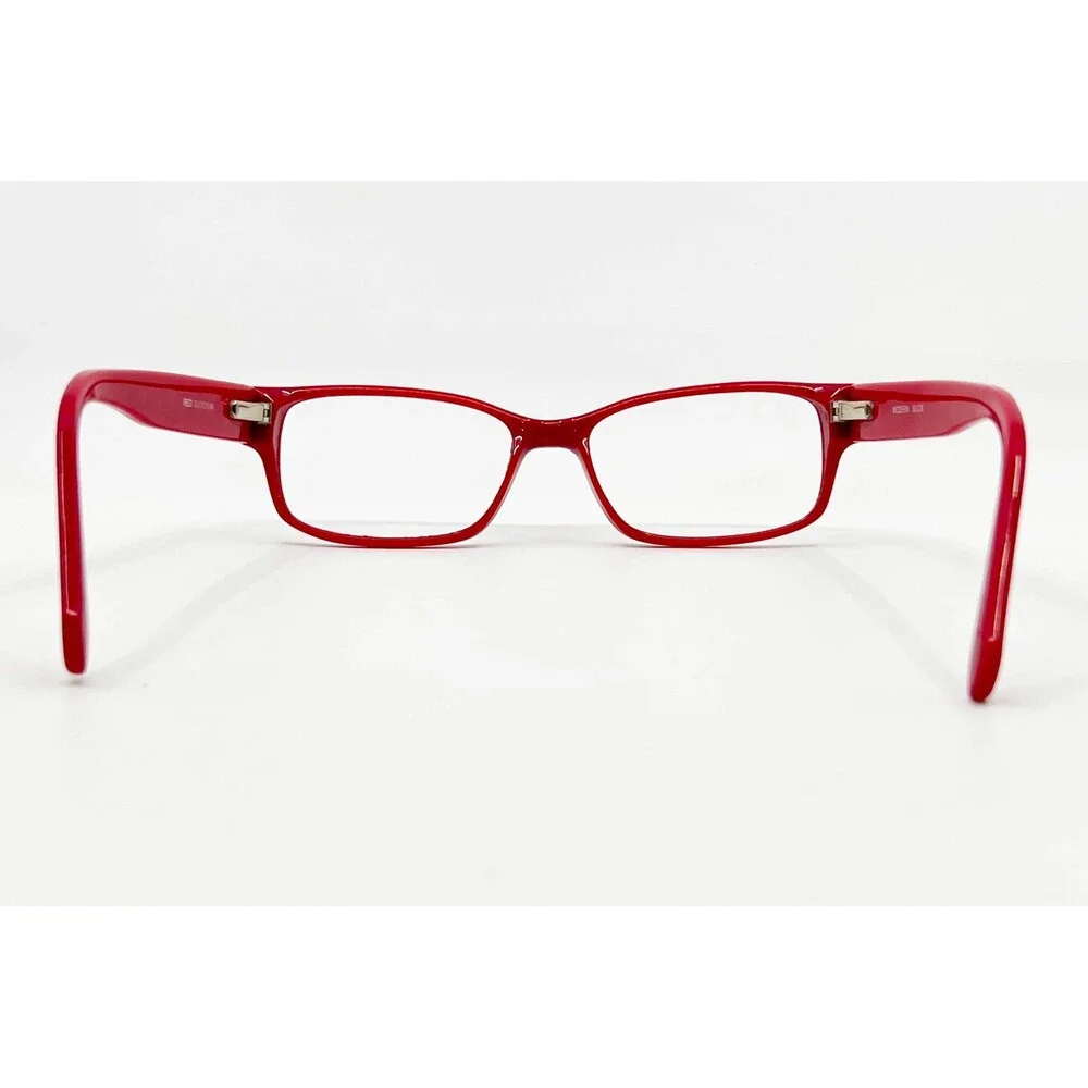 Modern Slick Eyeglass Frames Womens Red Slick 51-17-140 Rectangular 51mm